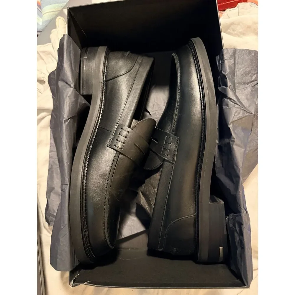NIB The Kooples Mens Leather Mocassins Loafers size 44 - Picture 9 of 13